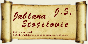 Jablana Stojilović vizit kartica